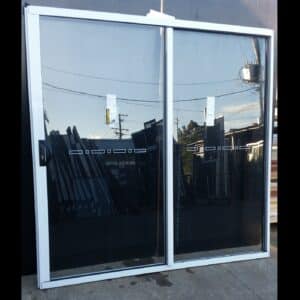 Sliding Aluminium Door - 2100h x 2110w Various Colours w/ Clear Glass