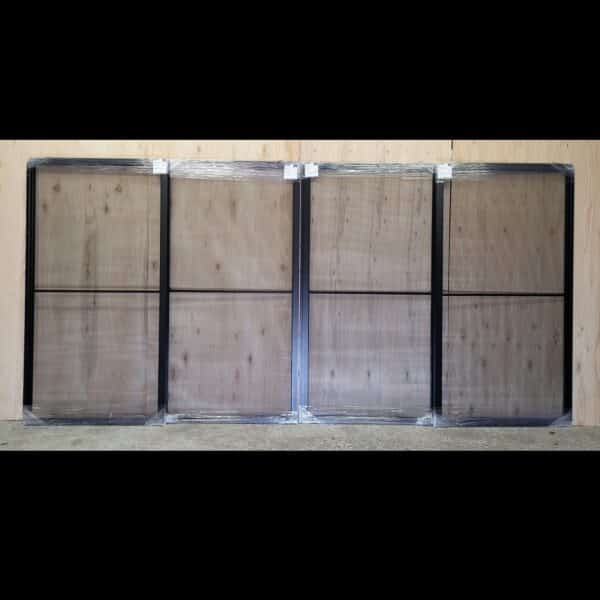 Sliding Aluminium Centre Opening Stacker Door - 2100h x 6246w Brand New w/ Clear Glass - Image 3