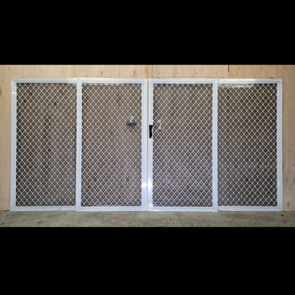 Sliding Aluminium Centre Opening Stacker Door - 2100h x 6246w Brand New w/ Clear Glass - Image 4