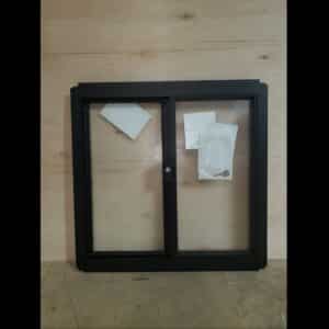 Sliding Aluminium Window 600h x 610w Obscure Glass