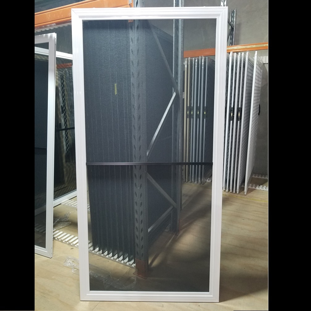 Fly Screen Door 2085h x 1023w White Sliding Screen No Handle *Factory