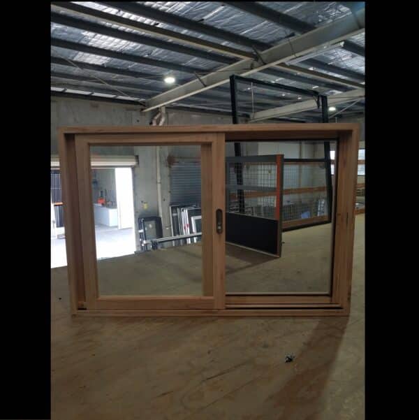 Sliding Window - 1200h x 1800w Solid Mindi Hardwood w/ Clear Glass *New* 45325 - Image 2