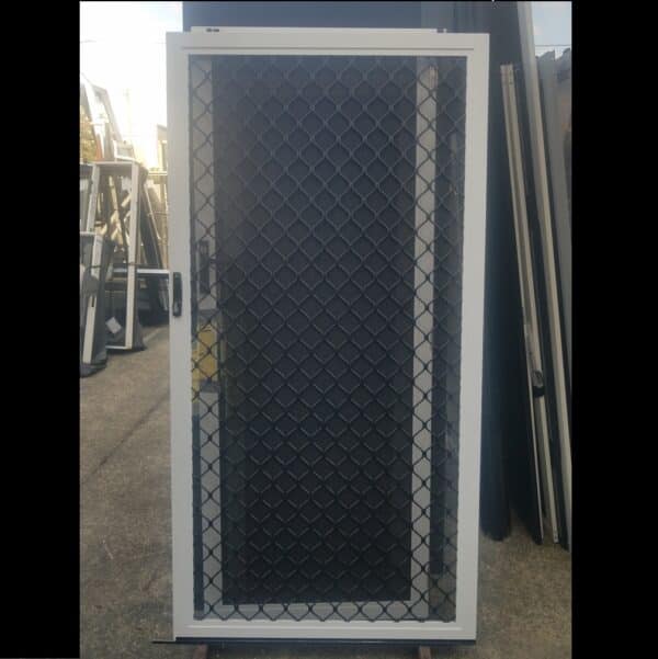 Diamond Safety Screen Door 2052x1050 White 2nd Hand in QLD