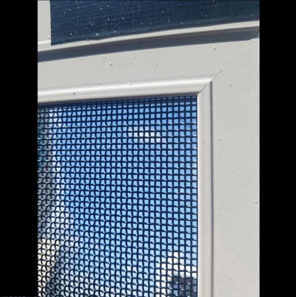 Stainless Steel View Screen Door - 2652h x 1122w White Sliding Screen No Handle *Factory 2nd* 45897 - Image 2