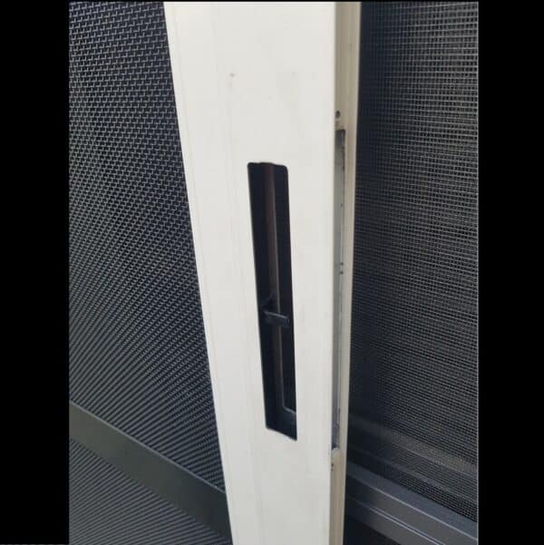 Stainless Steel View Screen Door - 2050h x 1150w White Birch Hinged Screen No Handle *Factory 2nd* 45904 - Image 3