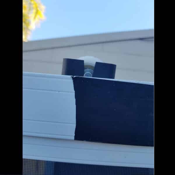 Fly Screen Door - 2352h x 1223w White Sliding Screen No Handle *Factory 2nd* 45916 - Image 3