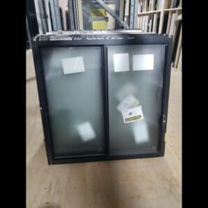 900x910 Black Sliding Window | Obscure Glass New AU