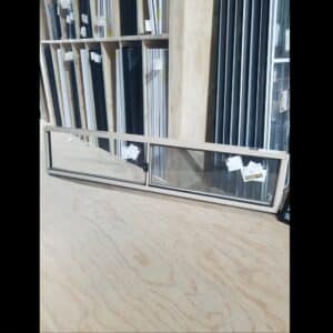 Sliding Window 450x2110 Stone Beige Clear Glass | Brisbane