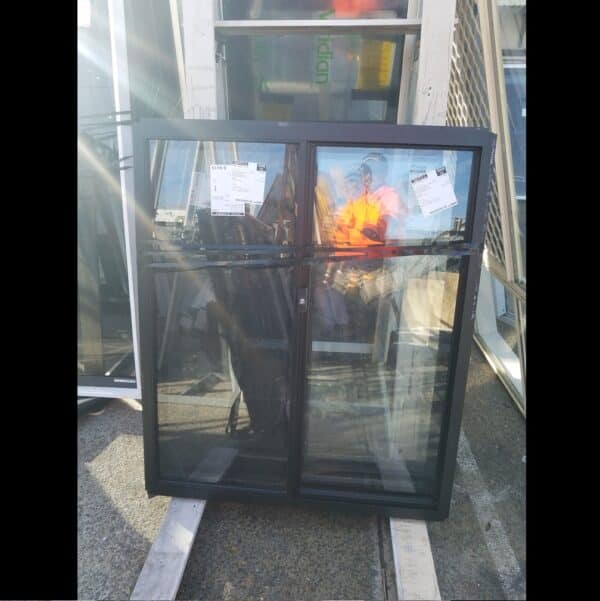 Sliding Window 1225 x 1020 Black Clear Glass | Brisbane