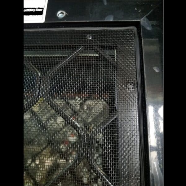 Sliding Door with Diamond Grill Screen - 2100h x 1810w Black w/ Clear Glass *NEW* 45957 - Image 2