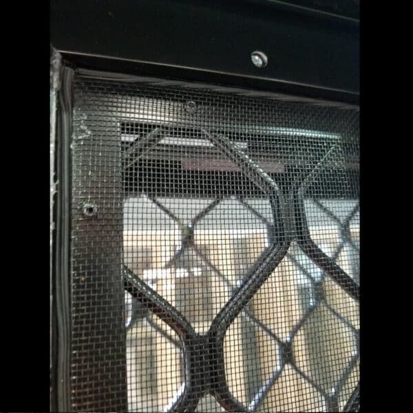 Sliding Door with Diamond Grill Screen - 2100h x 1810w Black w/ Clear Glass *NEW* 45958 - Image 2