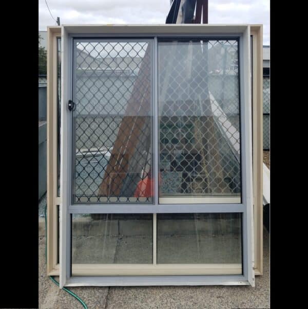 2nd Hand Sliding Window 2100H x 1510W Ultra Silver Logan