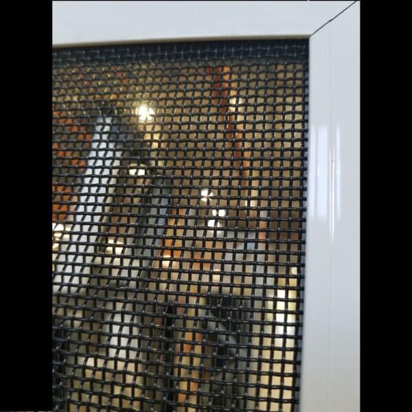 Stainless Steel Screen 2345h x 722w White, Hinged No Handle *Factory 2nd* 46107 - Image 2