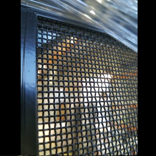 Stainless Steel Screen Door - 2362h x 818w Black Hinged *Factory 2nd* 46109 - Image 2