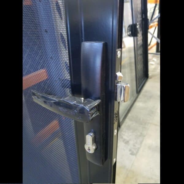 Stainless Steel Screen Door - 2362h x 818w Black Hinged *Factory 2nd* 46109 - Image 3