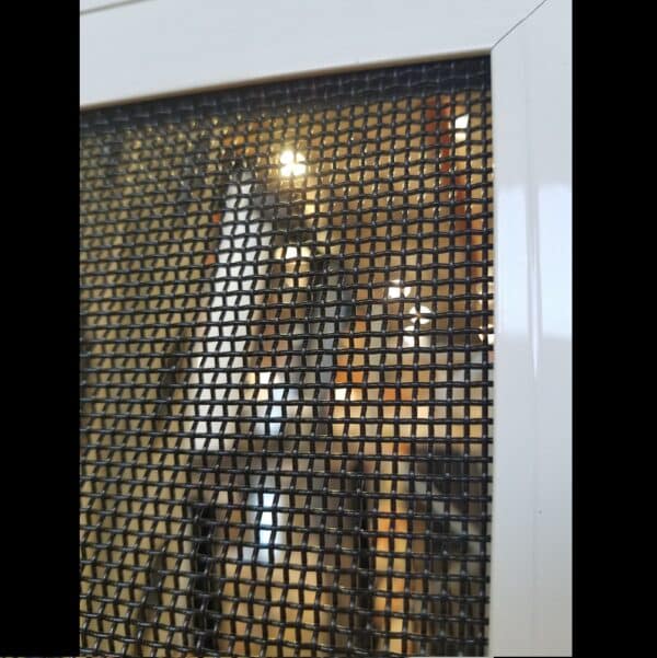 Stainless Steel Screen - 2345h x 722w White, Hinged *Factory 2nd* 46112 - Image 2