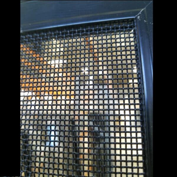 Stainless Steel Screen - 2350h x 925w Black, Hinged *Factory 2nd* 46115 - Image 2