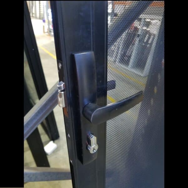 Stainless Steel Screen - 2350h x 925w Black, Hinged *Factory 2nd* 46115 - Image 3