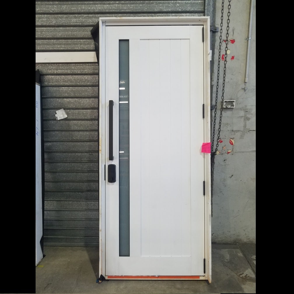 Hinged Door - 2407h x 978w Textura White w/ Obscure Glass *Factory 2nd* 46117 1 Hinged Door