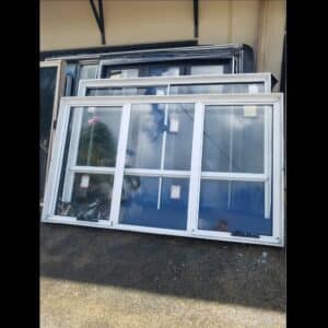 2nd hand 1560x2650 Awning Window Pearl White in Brisbane