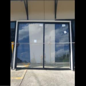 New Sliding Door 2100x2390 Black Clear Glass Brisbane
