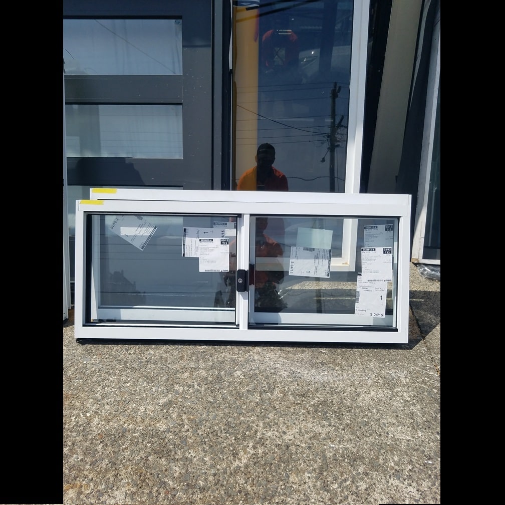 Sliding Window - 465h x 1125w Textura White w/ Clear Glass *NEW* 46201 1 Sliding Window