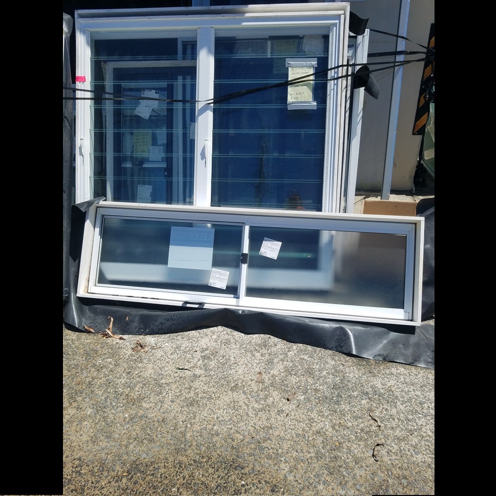 Sliding Window - 500h x 1810w Pearl White w/ Clear Glass *Factory 2nd* 46213 1 Sliding Window