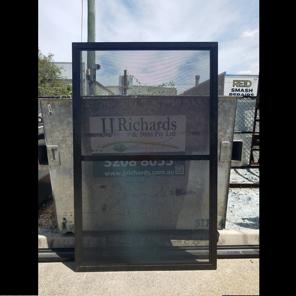 Stainless Steel Screen - 2055h x 1293w Black, Sliding No Handle *Factory 2nd* 46281 1 Sliding Stainless Steel View Screen