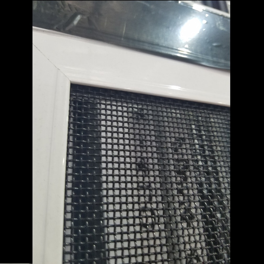 Stainless Steel Screen - 1900h x 1198w White, Sliding No Handle *Factory 2nd* 46355 2 Stainless Steel Screen - 1900h x 1198w White, Sliding No Handle *Factory 2nd* 46355 - Image 2