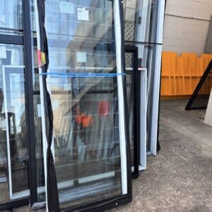 Aluminium Louvre Windows 2 Louvre Window - 2038h x 788w White w/Clear Glass *New* 80004