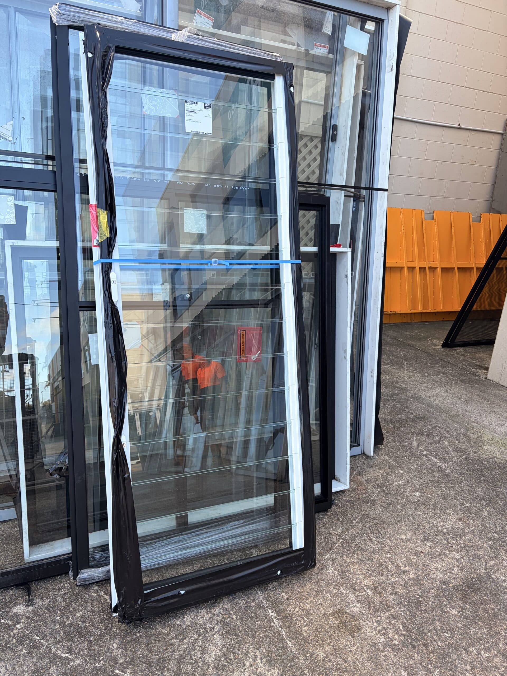Louvre Window – 2038h x 788w White w/Clear Glass *New* 80004