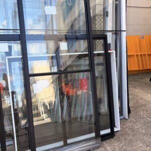 Aluminium Double Hung Windows 8 Double Hung Window - 2080h x 900w Black w/Clear Glass *New* 80005