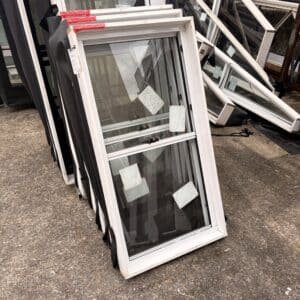 Aluminium Double Hung Windows 7 Double Hung Window 1200h x 610w Pearl White 2nd